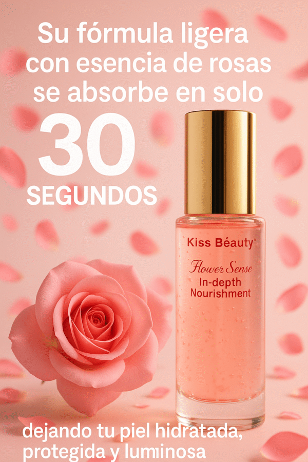 Serum Facial de Rosas Kiss Beauty | Hidrata y Calma tu Piel | Compra a Un Click - Imagen 5