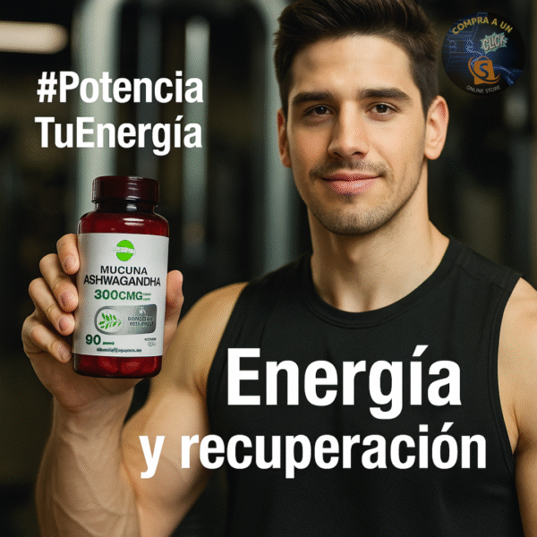 Cápsulas de Mucuna y Ashwagandha | Reduce Estrés y Ansiedad | Compra a Un Click - Imagen 3