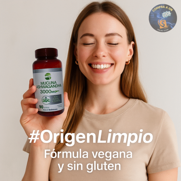 Cápsulas de Mucuna y Ashwagandha | Reduce Estrés y Ansiedad | Compra a Un Click - Imagen 4