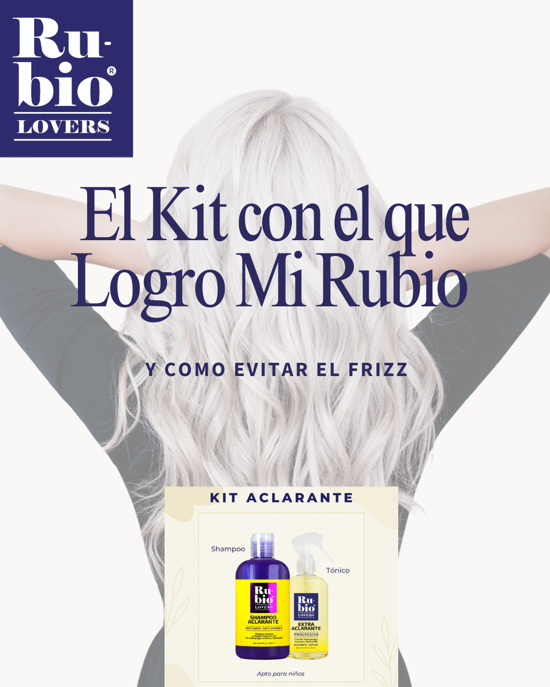 Aclarante Capilar Natural Sin Maltrato | Rubio Lovers Colombia rubio progresivo sin químicos resultado final