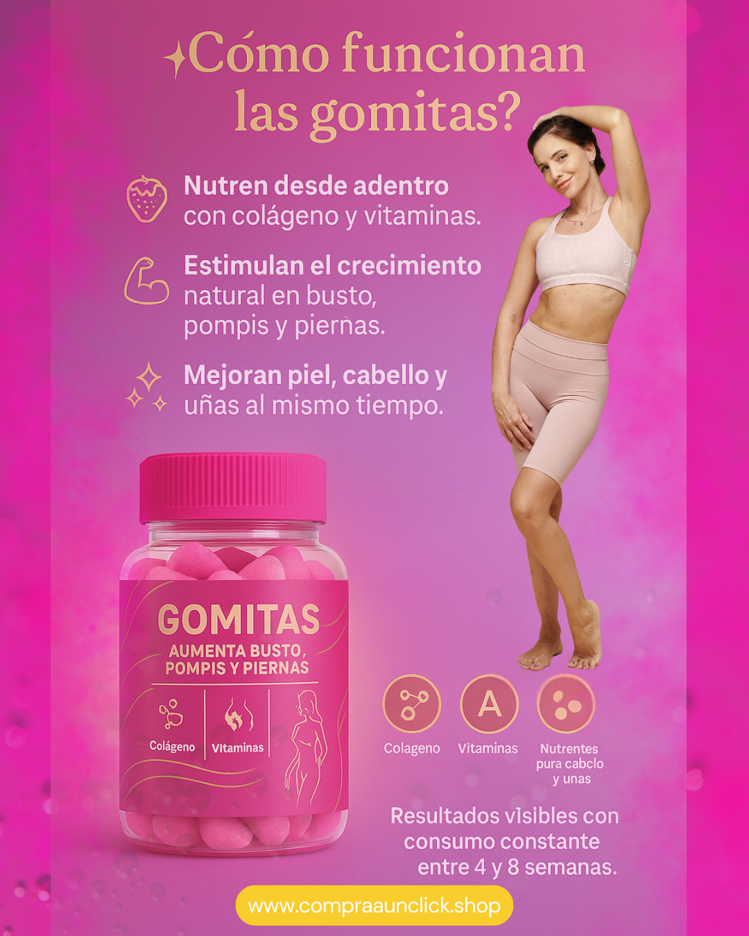 Gomitas con colágeno y vitaminas